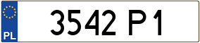 Truck License Plate
